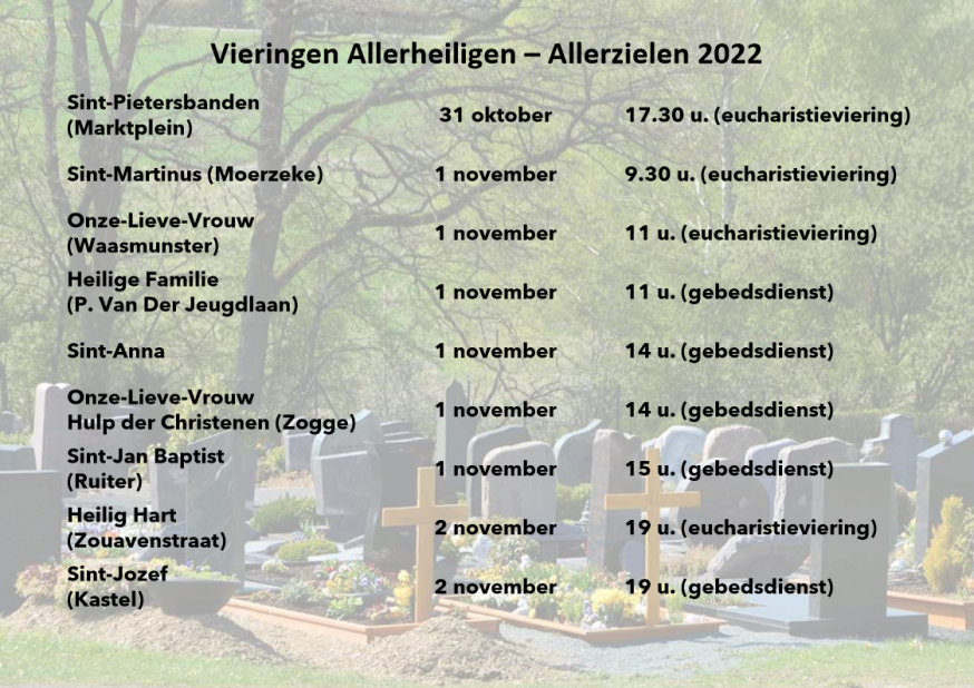 Sint In Nederland 2024 Vieringen n.a.v. Allerheiligen - Allerzielen | Kerknet